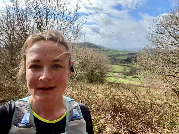 Sarah Burston takes a breather on the Sid Valley Ring