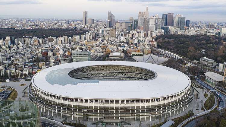 An aerial view of Japan National Stadium, Tokyo (Image: Arne Müseler)