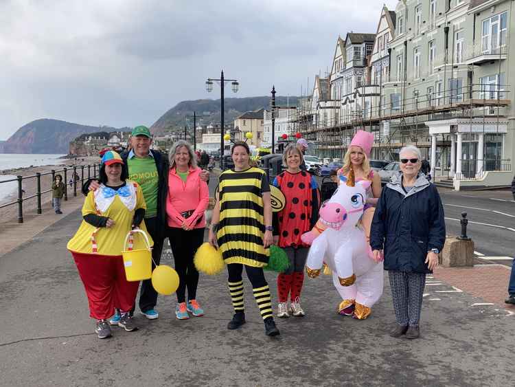 Colourful members from Sidmouth Running Club on Day 3