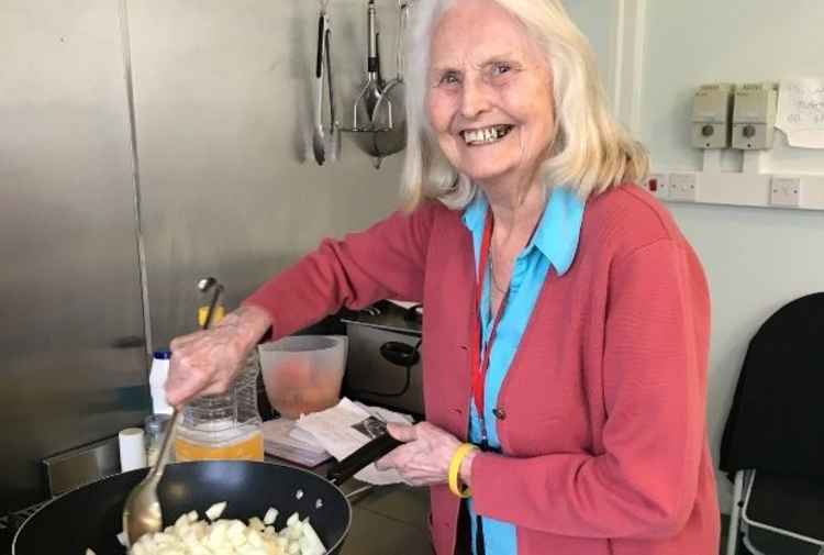 Joyce cooking curry