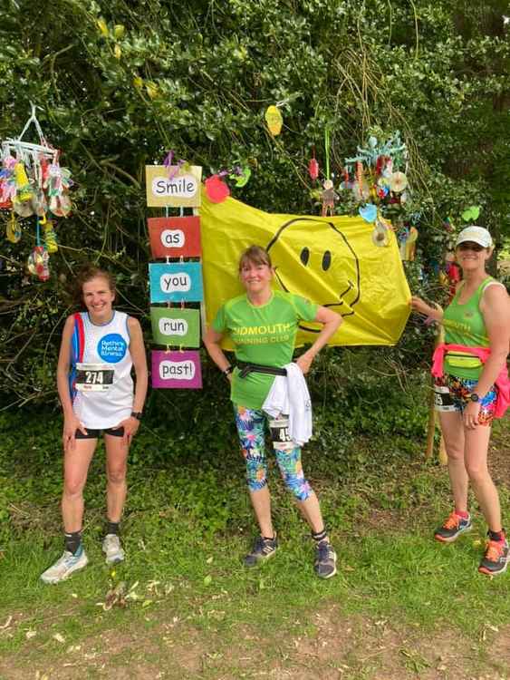 All smiles for Naomi, Jane and Jo at the smile tree