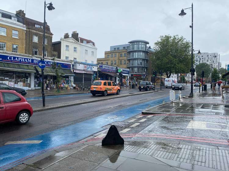 A rainy Tuesday afternoon on Clapham High Street (Image: James Mayer)