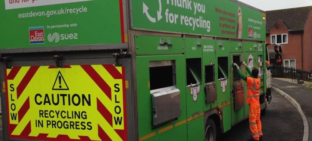 One of the district council's recycling lorries