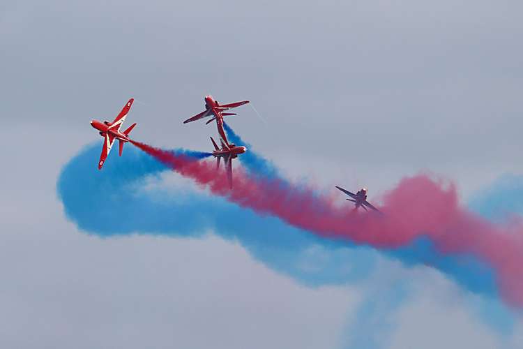 The Red Arrows in action. Picture by Ian Hitchcock