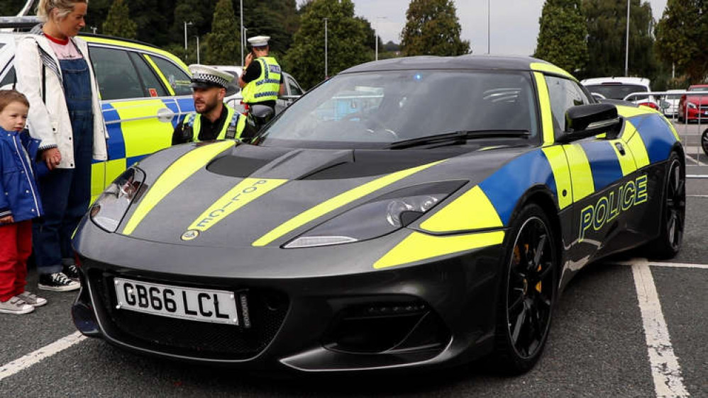 A police vehicle at the launch of Project Edward