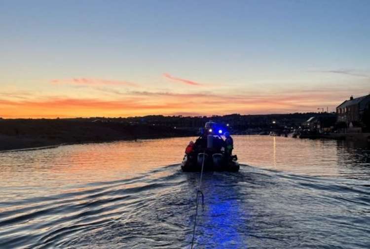 Sidmouth Lifeboat in action. Picture: Greg Davies