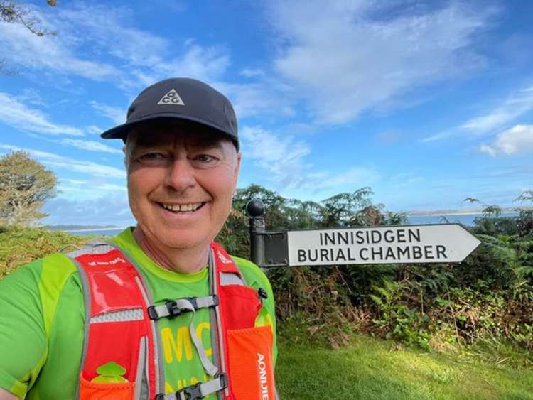 Derek Blackburn enjoying the Isle of Wight half marathon