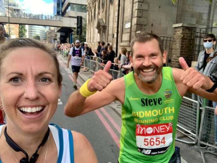 Yasmin Salter and Steve Saunders met in the crowd!