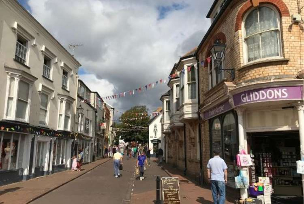 Sidmouth town centre