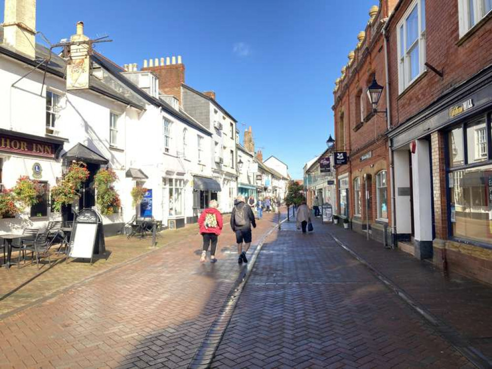 Sidmouth town centre (Nub News, Will Goddard)