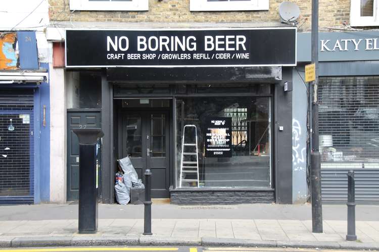Find No Boring Beer at 22 Lavender Hill, near Cedars Road and the Clapham mews house where Roald Dahl wrote 'Matilda' and 'The Witches' (Image: Issy Millett, Nub News)