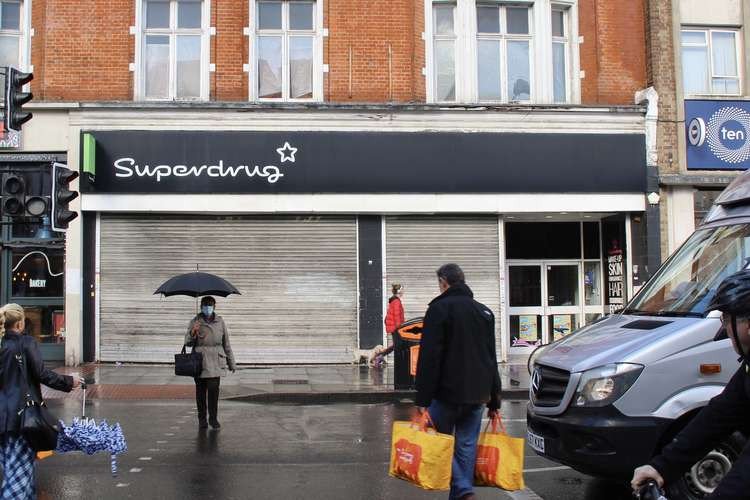 Superdrug on Clapham High Street is the latest in a string of local closures (Image: Issy Millett, Nub News)