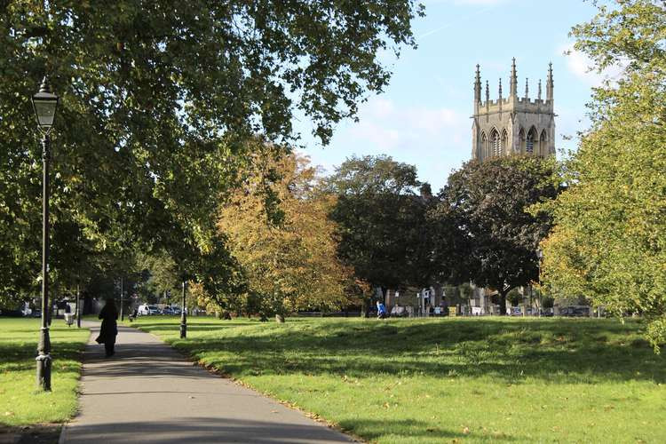 The view of St Barnabas Church from Clapham Common (Image: Issy Millett, Nub News)