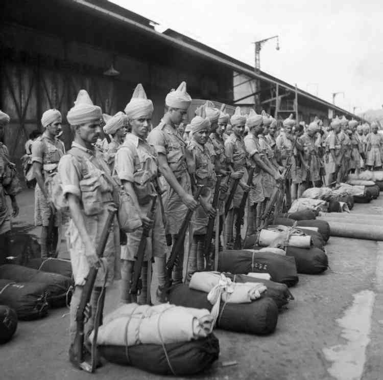 Indian soldiers during World War Two