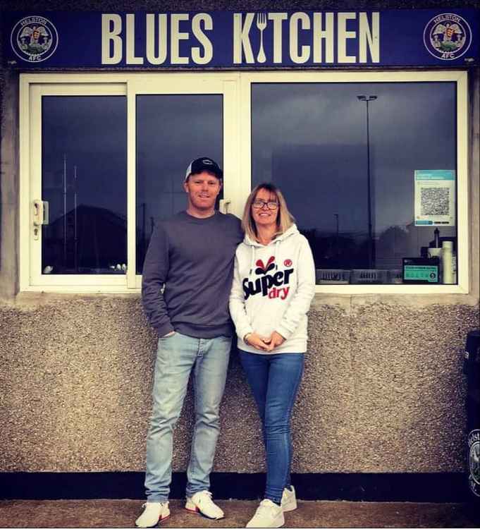 Nice people, nice businesses, Paul and Jo Osborne at The Blues Kitchen!
