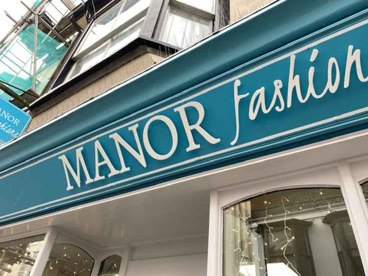 The new businesses coming to the town, Manor Fashions.