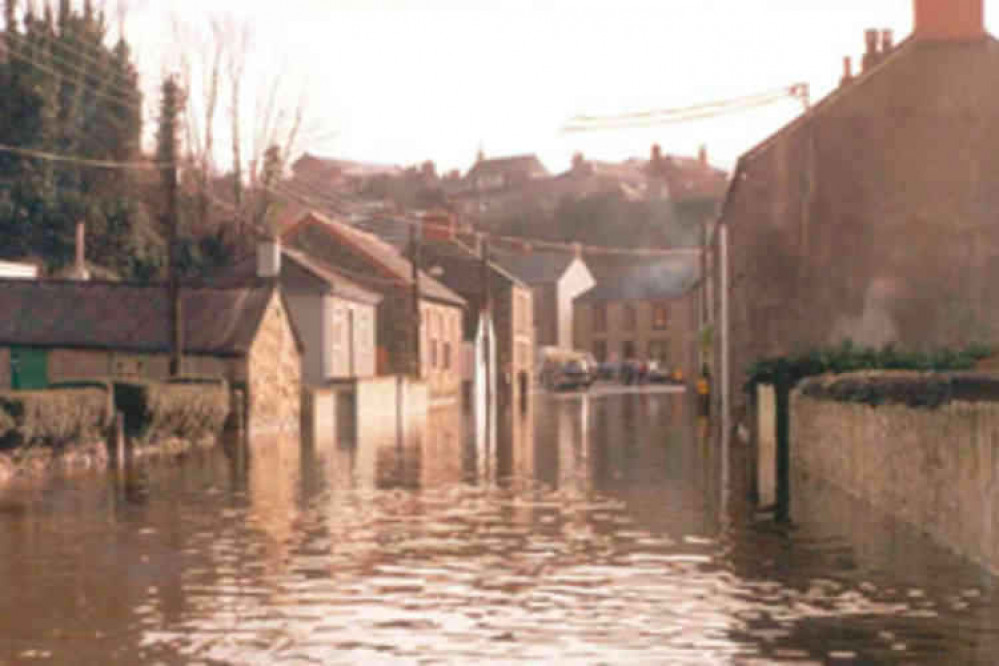 St Johns Road, Helston, 22 January 1988. Full credit: Environment Agency.