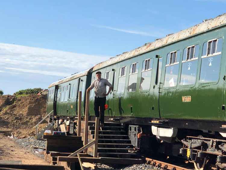 Those involved in the railway are hoping to be open in late July. Photo shared by: Helston Railway.