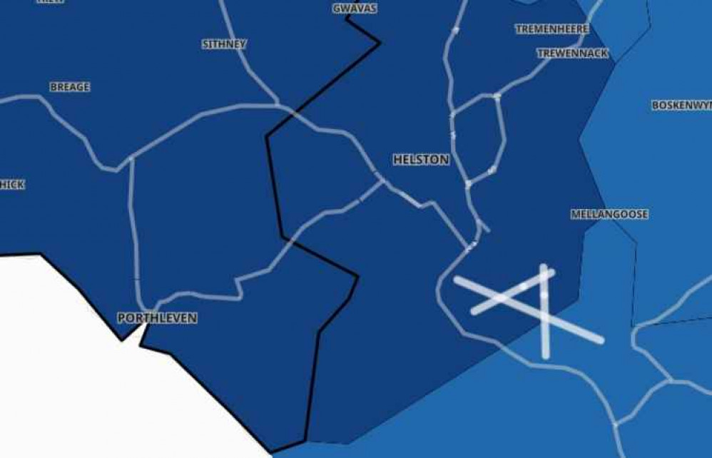 Helston covid map.