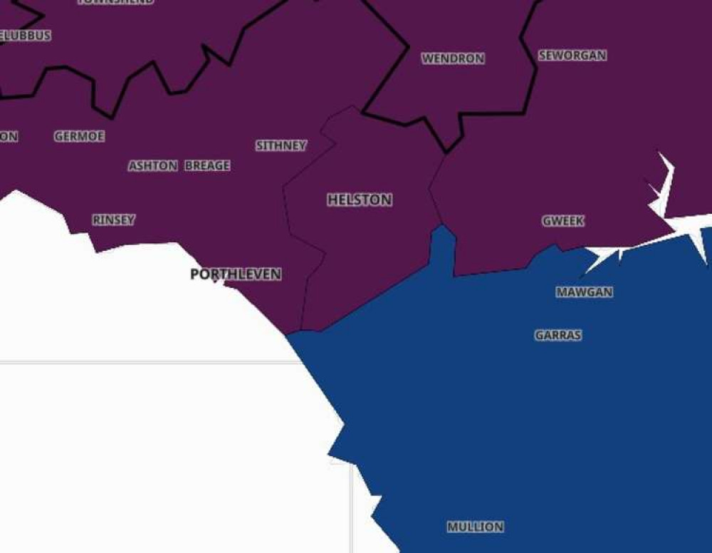 Covid map. Credit: Gov.