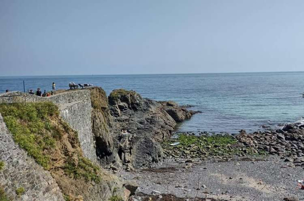 Cadgwith Cove, where the casualty slipped head first onto the rocks. Photo shared by Mullion Coastguard.