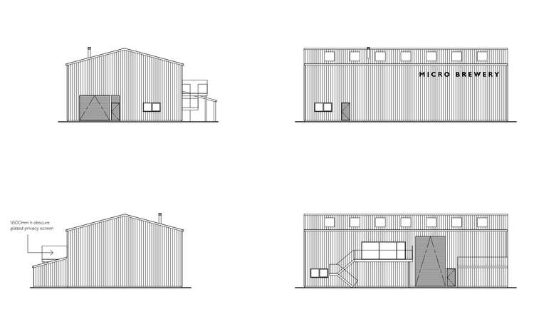 Designs of the new micro brewery in Helston.