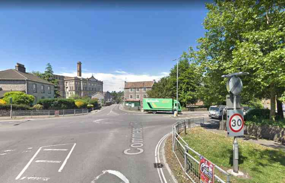 The roundabout near to the former police station in Shepton Mallet (Photo: Google Street View)