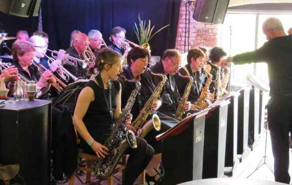 Shepton Mallet Big Band performing at the Red Brick Building