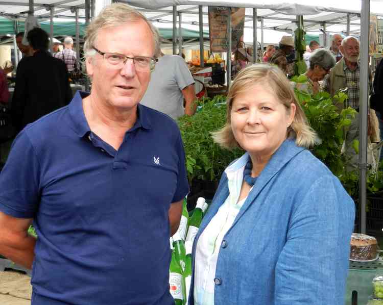 Wells Food Festival organisers, Jon Abbott and Charlotte Steele, are busy planning the line up for the day