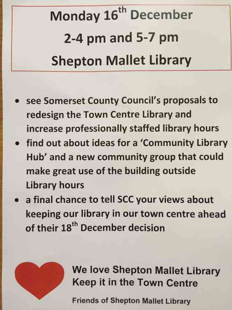 See Somerset County Council's proposals for a complete redesign of the library