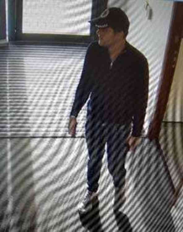 A CCTV image of Joseph Gibson