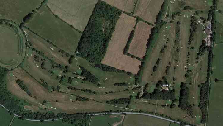 Mendip Golf Club (Photo: Google Earth)