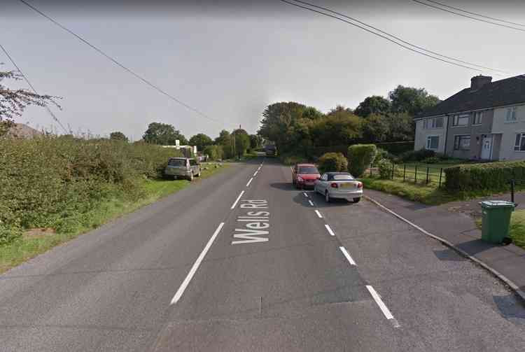 The B3139 Wells Road in Chilcompton - see today's mobile speed camera locations (Photo: Google Street View)