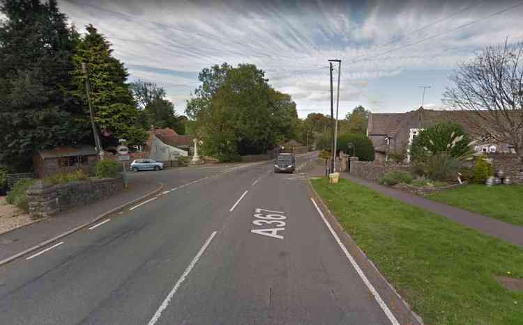 The A367 Bath Road in Oakhill - see today's mobile speed camera locations (Photo: Google Street View)