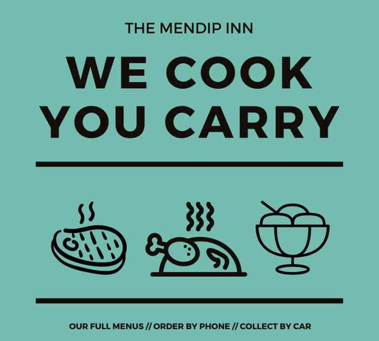 The Mendip Inn is offering a takeaway service