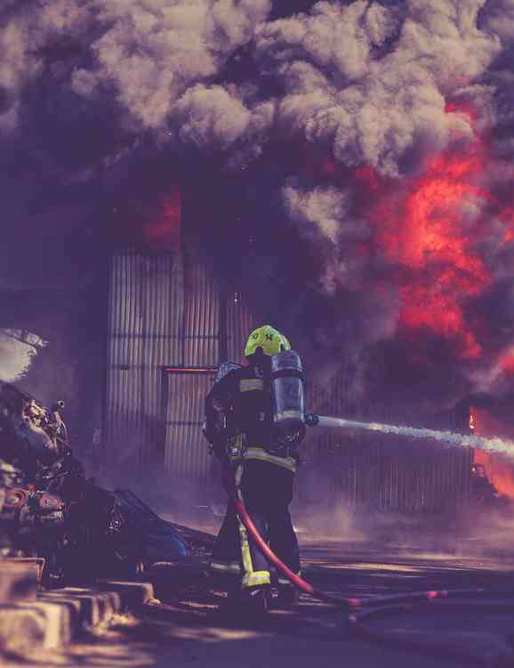 The fire at Lydford-on-Fosse (Photo: Rag 'n' Drone Man Photography)