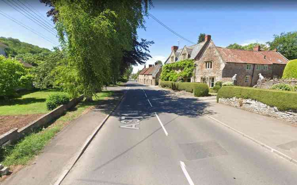 There will be temporary traffic lights on the A371 through Croscombe this week (Photo: Google Street View)