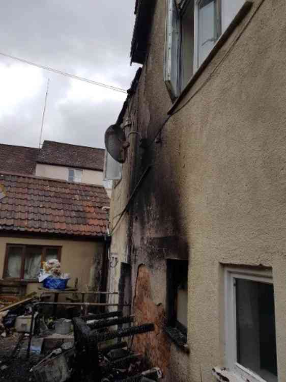 Damage at the Bell Hotel in Shepton Mallet following a fire on June 5 (Photo: Avon and Somerset Constabulary)