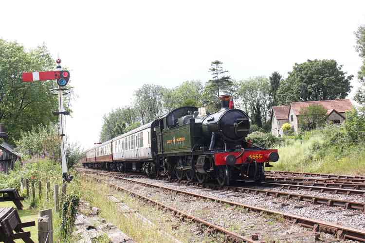 Small Prairie 4555 makes its first appearance at Cranmore, July 18 2020 (Photo: Peter Nicholson)