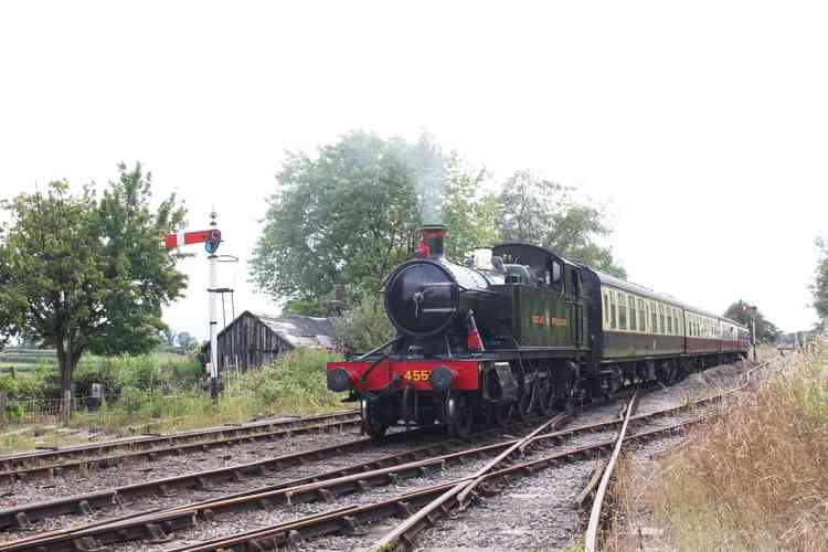 Small Prairie 4555 returns to Cranmore Station (Photo: Peter Nicholson)