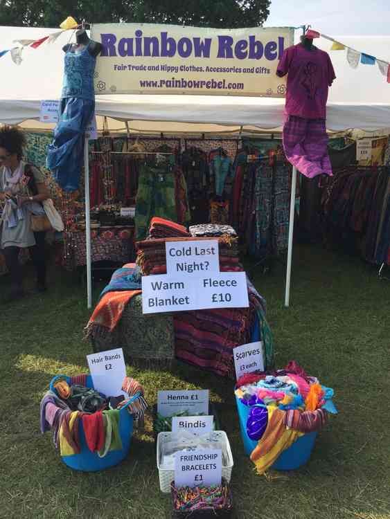 A Rainbow Rebel stall