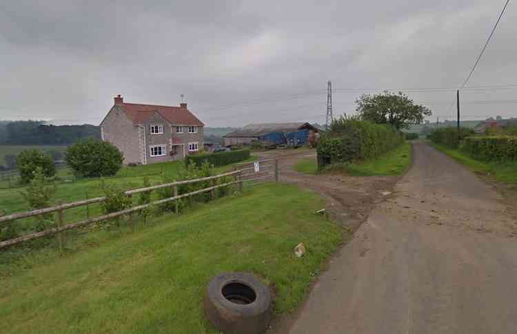 Looking towards the barn in Cranmore that was planned to be converted into four homes (Photo: Google Street View)