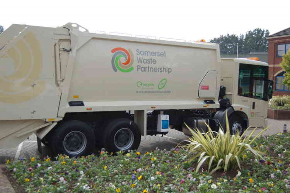 Swp Rubbish Lorry. CREDIT: Somerset Waste Partnership. Free for use for all BBC wire partners