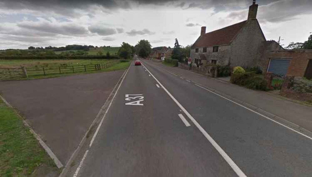 The fire happened on the A37 Fosse Way in Pylle (Photo: Google Street View)