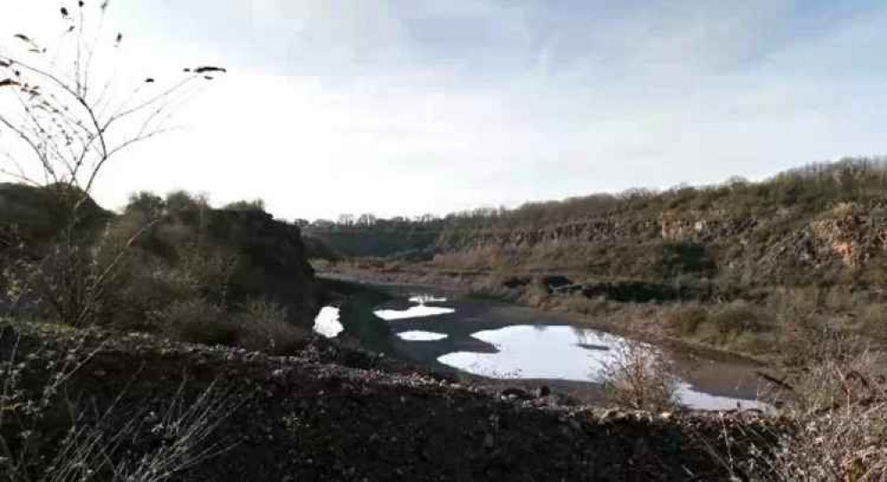 View Of Bartlett's Quarry In Nunney. CREDIT: Somerset County Council. Free to use for all BBC wire partners.