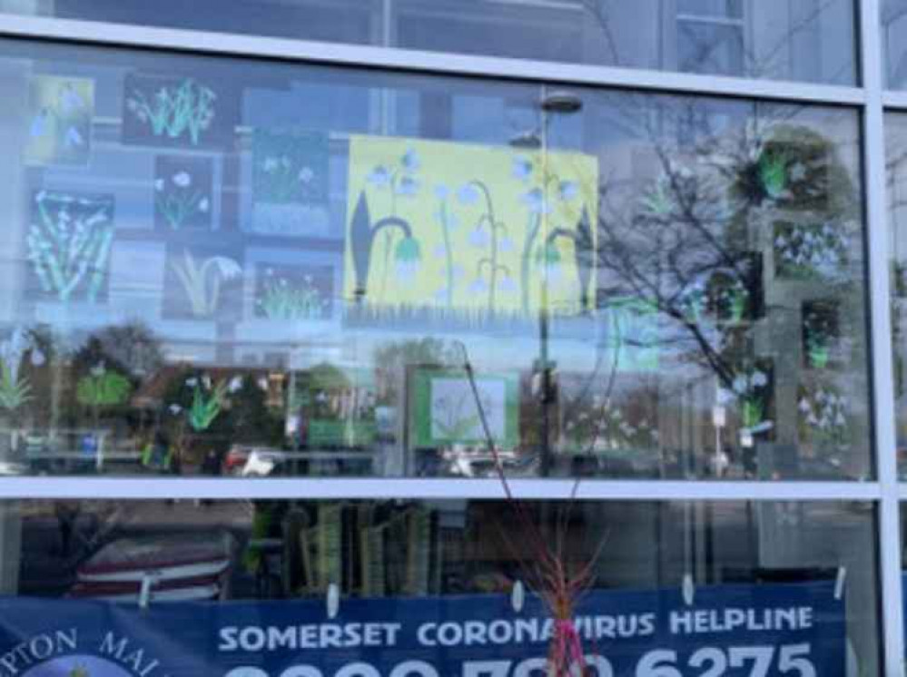 Artwork by children at St Paul's is already in the window (Photo: St Paul's Junior School)