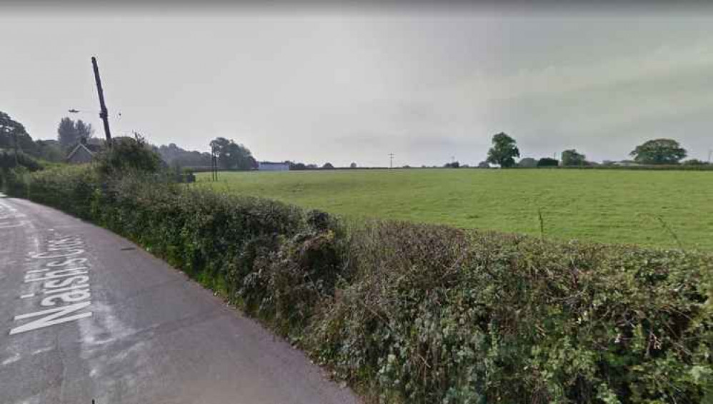Looking towards the land in Chilcompton where the homes are proposed (Photo: Google Street View)