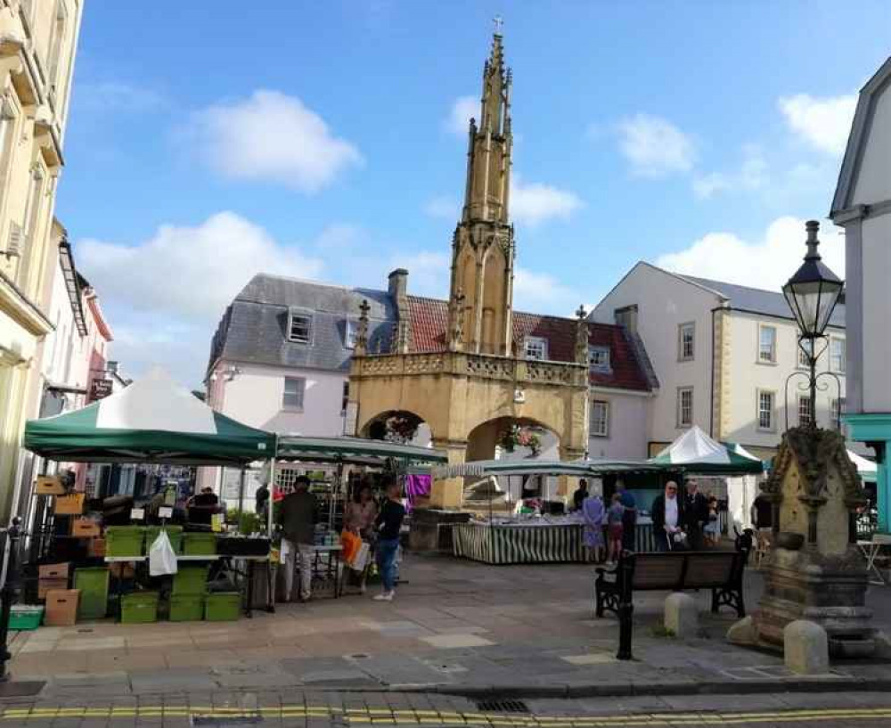 Shepton Mallet Market is back at the Market Place after town centre revamp works are finished