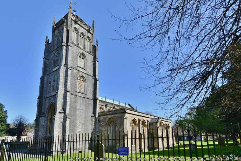 The Church of St Peter and St Paul in Shepton Mallet