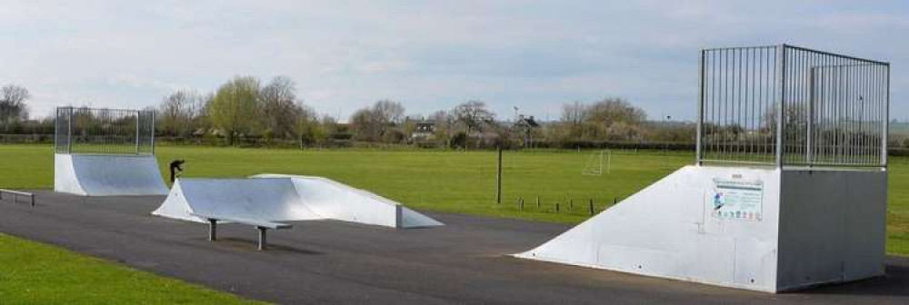 The Evercreech Skate Park before the ramps were removed